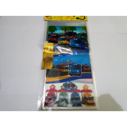 ( isi 10 pcs ) Plastik Snack Kartun / Goodie Bag Size Sedang 18 cm x 36 cm /  Bingkisan Ulang Tahun / Ultah