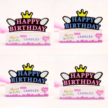 Lilin Ulang Tahun / Happy Birthday Candle Crown Wing