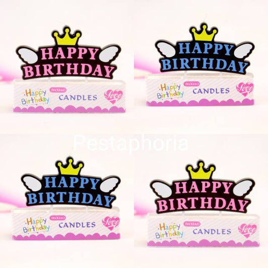 Lilin Ulang Tahun / Happy Birthday Candle Crown Wing