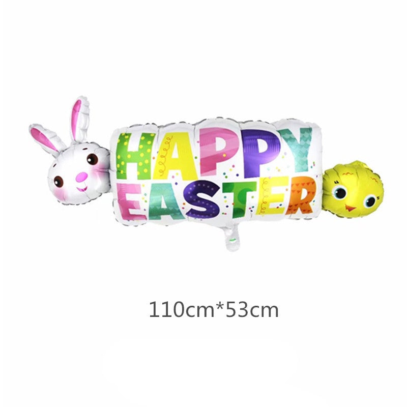 Set isi 2 Balon Foil Happy Easter Jumbo