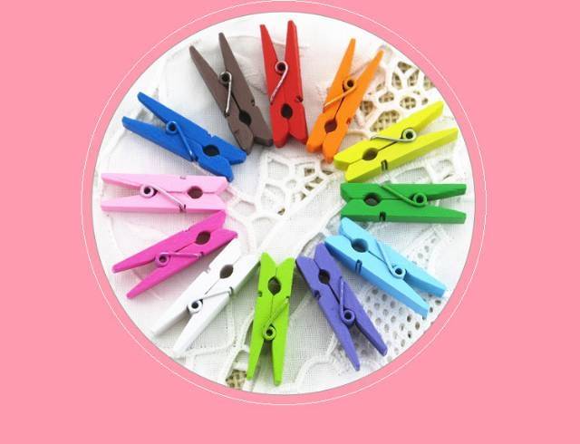 20 pcs Wooden Clip 3,5 cm +  free tali rami / Wooden Peg / Penjepit Foto Kayu / Jepitan Foto