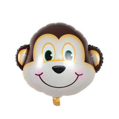 Balon Foil Kepala Hewan Mini
