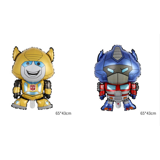 1 Set isi 2 Balon Foil Baby Transformers Bumblebee dan Optimus Prime