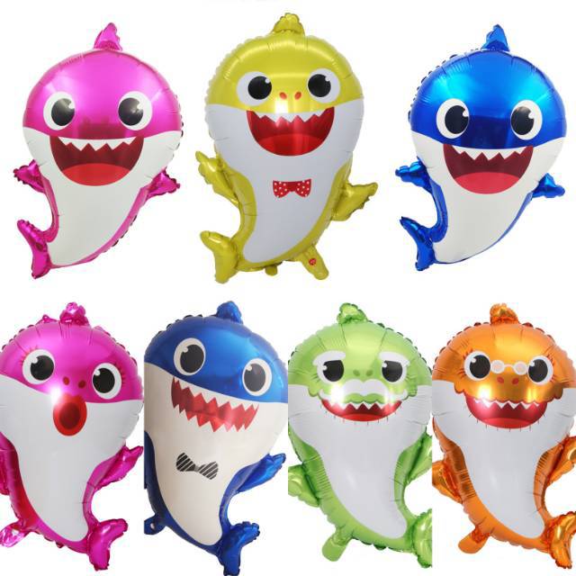 Balon Foil Baby Shark Size 66 cm x 45 cm