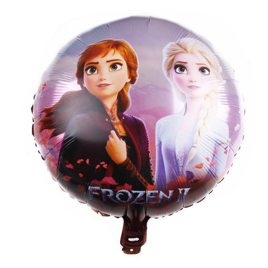 Balon Foil Frozen II / 2 Elsa Anna Bulat Size 45cm