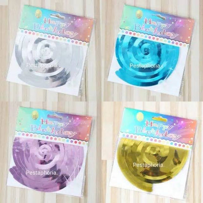 6 pcs Spiral Swirl Decoration / Dekorasi Spiral Gantung