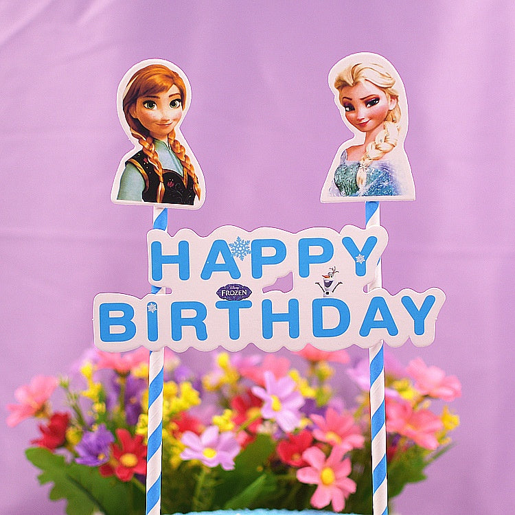 Cake Topper Happy Birthday Frozen
