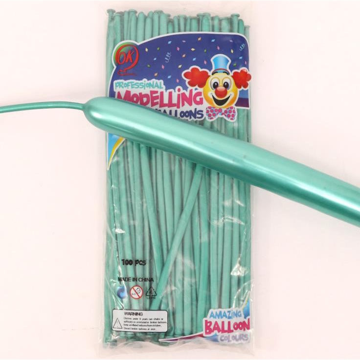 Balon Latex Twist Chrome / Balon Panjang / Pentil / Cacing Chrome