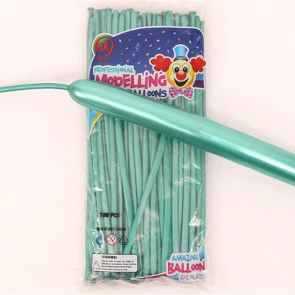 Balon Latex Twist Chrome / Balon Panjang / Pentil / Cacing Chrome
