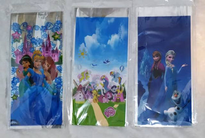 ( isi 10 pcs ) Plastik Snack Kartun / Goodie Bag Size Sedang 18 cm x 36 cm /  Bingkisan Ulang Tahun / Ultah