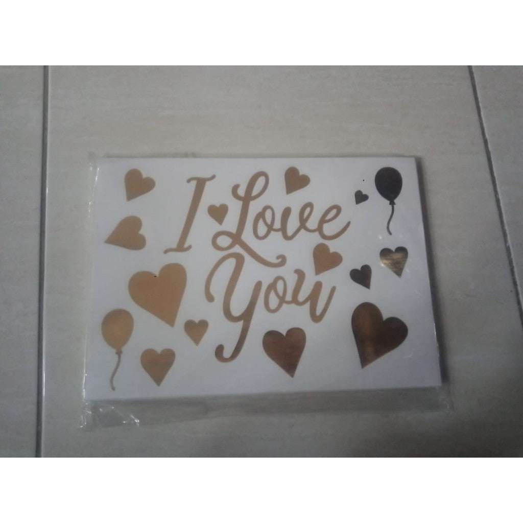 Stiker Bobo Balon PVC Ukuran 21 x 29 cm Balloon Sticker Get Well Soon/Graduation/Grad/Abjad/Congratulations
