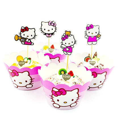 1 Pack isi 24 pcs Cake Topper / Hiasan Kue Karakter /Kartun