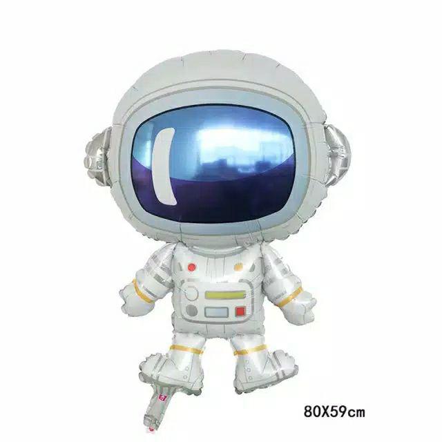Balon Foil Astronout/Astronot, Rocket/ Rocket / UFO Size Jumbo