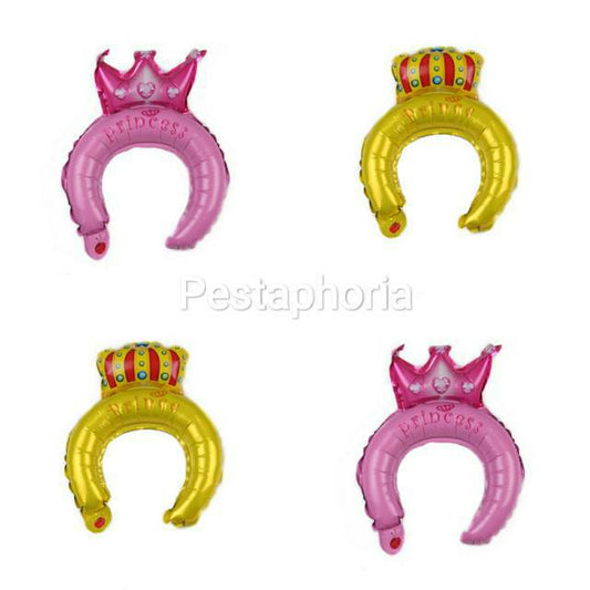Balon Bando / Headband Ballon Prince / Princess Crown