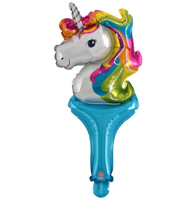 Balon Foil Pentung / Tongkat / Tenis Unicorn Head / Kepala Unicorn
