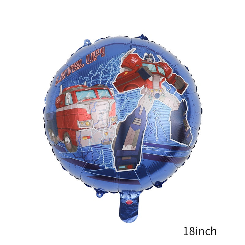 Balon Foil Bulat Transformers / Megatron , Optimus Prime, Bumblebee Size 45 cm
