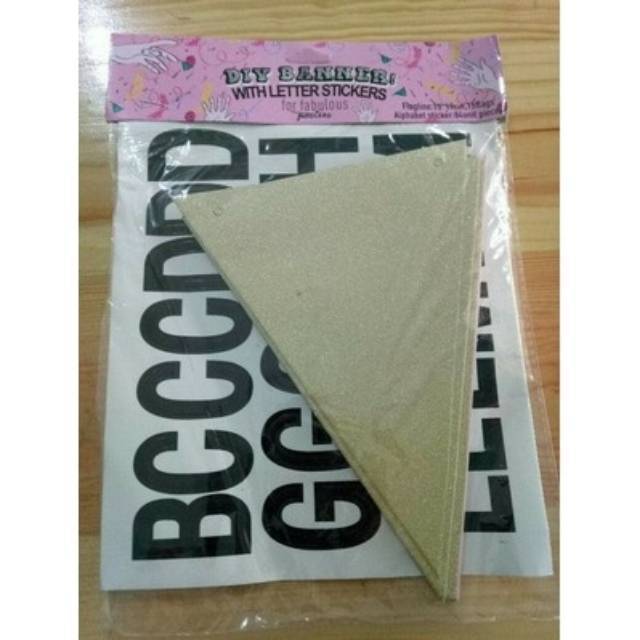 Bunting Flag / Banner DIY ( Do It Yourself ) Model Segitiga