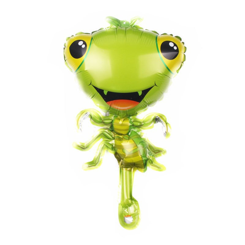 1 Set isi 4 Balon Foil Insect ( Gecko, Bee, Ant, Mantis ) Size Mini