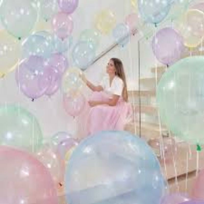 Balon Lateks / Latex Crystal Wave Size 12 inch satuan