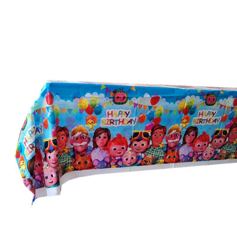 Taplak Meja Plastik Karakter/ Plastic Table Cover Karakter / Kartun