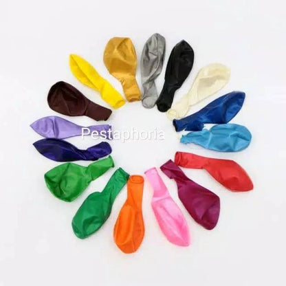 Balon Latex Metalic / Lateks Metalik 12 inch
