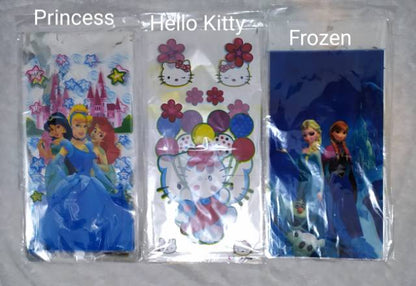 ( isi 10 pcs ) Plastik Snack Kartun / Goodie Bag Besar Size 25 cm x 50 cm /  Bingkisan Ulang Tahun / Ultah