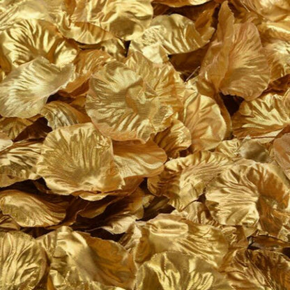 Rose Petal / Kelopak Bunga Mawar Sintestis / Tiruan warna Gold/Silver isi +/- 100 helai
