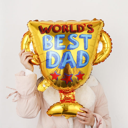 Balon Foil Trophy World Best Dad Size 65 cm