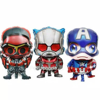 Balon Foil Spiderman, Captain America, Antman, Hulk, Falcon Size Mini