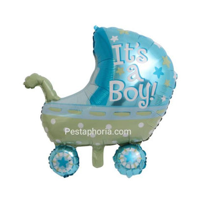 Balon Foil New Baby Stroller Jumbo Size 80 cm