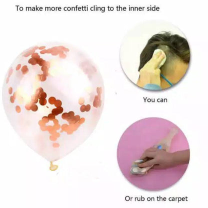 Balon Latex / Lateks Confetti Glitter 12 inch