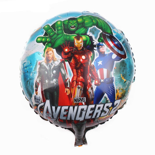Balon Foil Bulat Avengers Size 45 cm