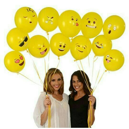Balon Latex/Lateks Emoji Emoticon 12 inch