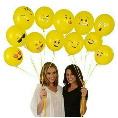 Balon Latex/Lateks Emoji Emoticon 12 inch
