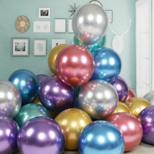 Balon Latex / Lateks Chrome Jumbo Size 16 Inch