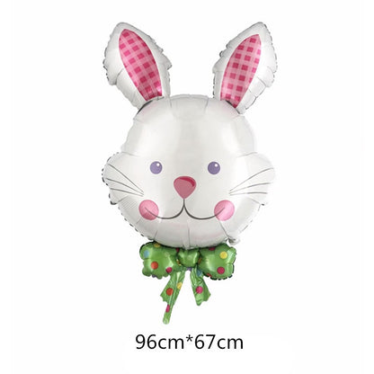 Balon Foil Sitting Bunny, Bunny Head, Floppy Eared Bunny/ Kelinci/Rabbit