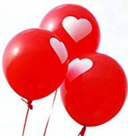Balon Latex/Lateks Print Love/Hati 3,3 gram 12 inch