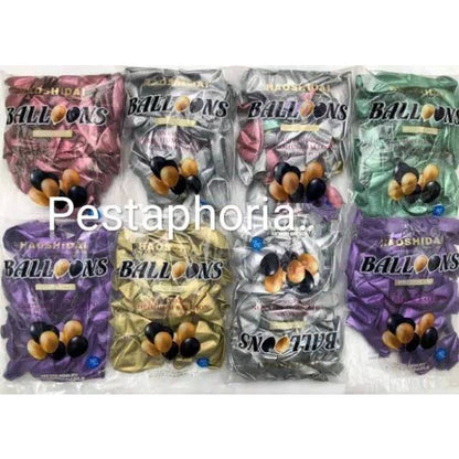 Balon Latex / Lateks Chrome Size 10 Inch
