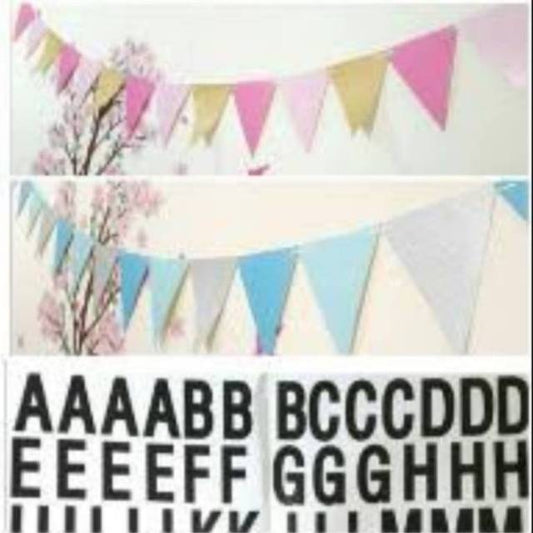 Bunting Flag / Banner DIY ( Do It Yourself ) Model Segitiga