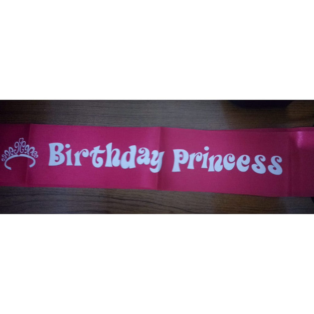 (Tidak Bisa Custom) Selempang / Sash Birthday Girl, Birthday Boy, Birthday Princess, Bride To Be, Mom To Be, I Graduated