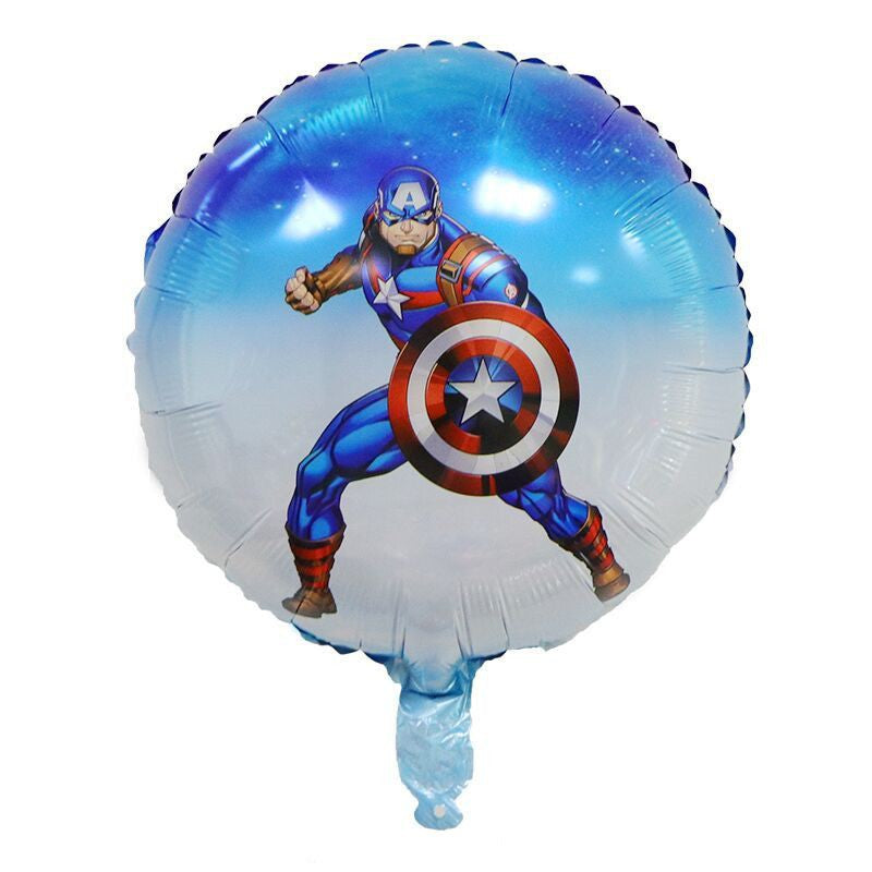 Balon Foil Captain America Bulat Size 45 cm