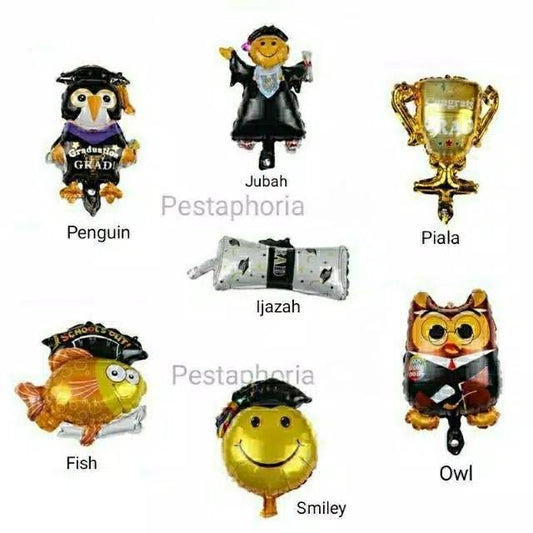 Balon Foil Graduation / Grad / Wisuda Mini