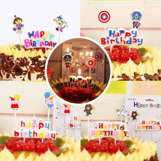Lilin Ulang Tahun Ultah Karakter / Kartun Set Captain America