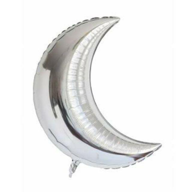 Balon Foil Crescent Moon / Bulan Sabit Size 22 inch / 55 cm