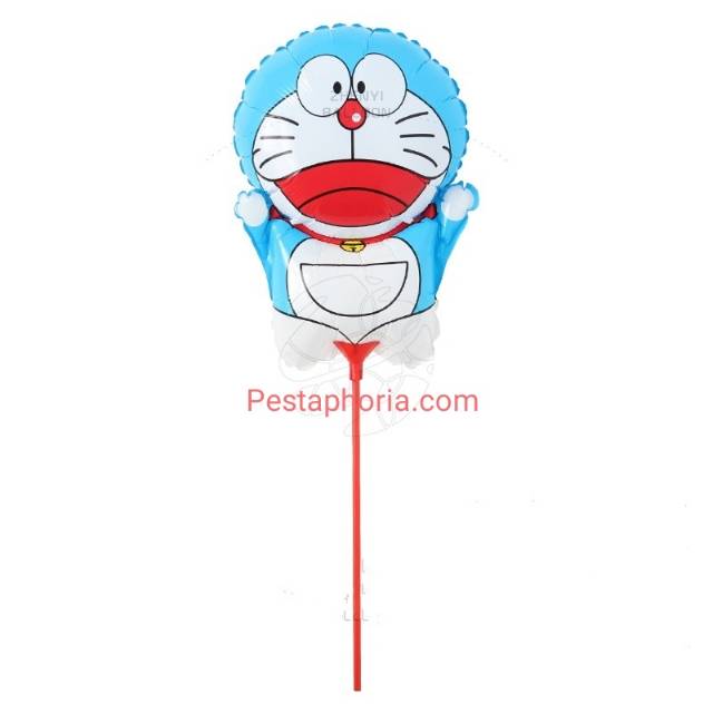 Balon Foil Doraemon Stick Size 45 cm