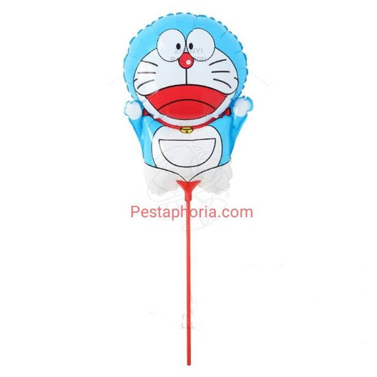Balon Foil Doraemon Stick Size 45 cm