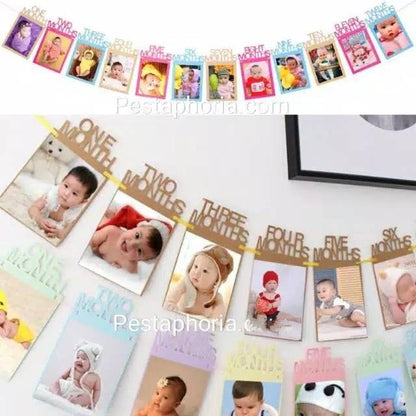Banner 12 month / 12 bulan / Banner Monthsary
