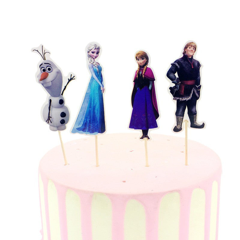 1 Pack isi 24 pcs Cake Topper / Hiasan Kue Karakter /Kartun
