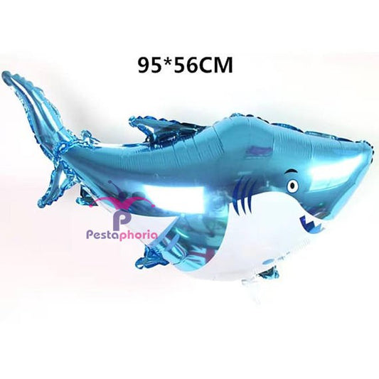 Balon Foil Shark / Hiu Jumbo Size 95 cm