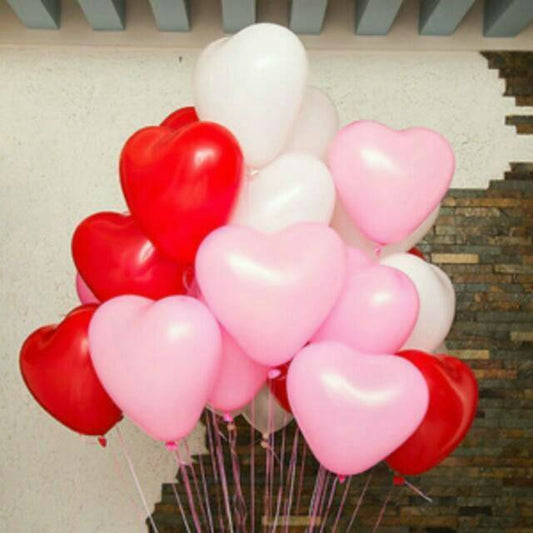 Balon Latex/Lateks Bentuk Hati/Love 3 gram 12 inch